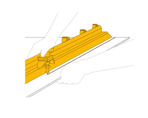 Върху плоскостите на безкрайността могат да се правят линейни разрези, като се използват диамантени и водоструйни режещи инструменти.