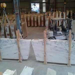 Natural Stone Bemarsa Marble Tanzania White Polished Slabs (1)