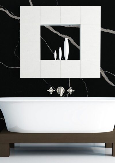 Avant Quartz Calacatta Le Noir 7600 Use